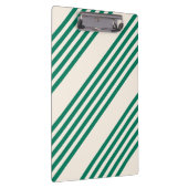 Fünf Streifen, grün und beige Klemmbrett (Rechts)