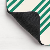 Fünf Streifen, grün und beige Mousepad (Ecke)