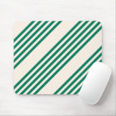 Fünf Streifen, grün und beige Mousepad (Mit Mouse)