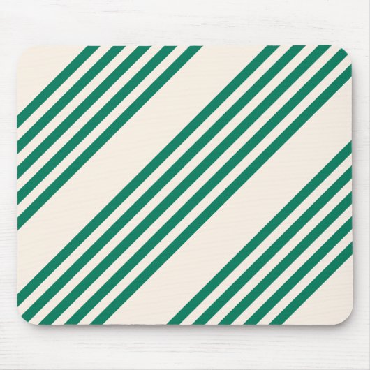 Fünf Streifen, grün und beige Mousepad (Vorne)