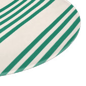Fünf Streifen, grün und beige Schneidebrett (Ecke)
