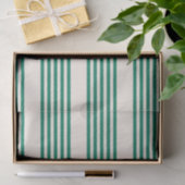 Fünf Streifen, grün und beige Seidenpapier (Geschenk)