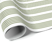 Fünf Streifen, grün und weiß Geschenkpapier (Rolleneckpunkt)
