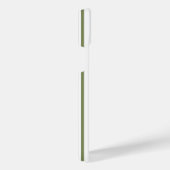 Fünf Streifen, grün und weiß iPhone Hülle (Rechte Seite)