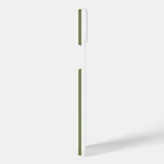 Fünf Streifen, grün und weiß iPhone Hülle (Rechte Seite)