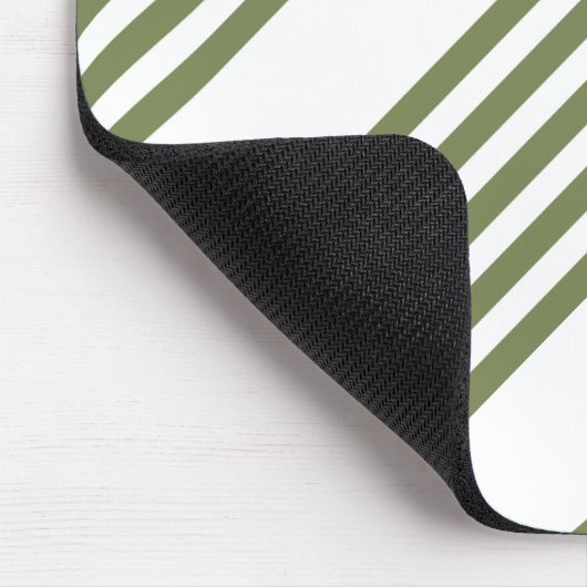 Fünf Streifen, grün und weiß Mousepad (Ecke)