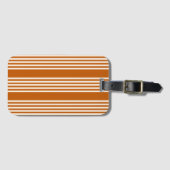 Fünf Streifen in Beige und Orange Gepäckanhänger (Vorderseite (Horizontal))