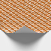 Fünf Streifen in Beige und Orange Geschenkpapier (Ecke)