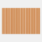 Fünf Streifen in Beige und Orange Geschenkpapier Set (Vorderseite 3)