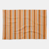 Fünf Streifen in Beige und Orange Geschirrtuch (Horizontal)