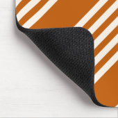 Fünf Streifen in Beige und Orange Mousepad (Ecke)