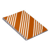 Fünf Streifen in Beige und Orange Notizblock (Rechte Seite)