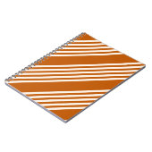 Fünf Streifen in Beige und Orange Notizblock (Linke Seite)