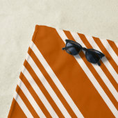 Fünf Streifen in Beige und Orange Strandtuch (Beispiel)