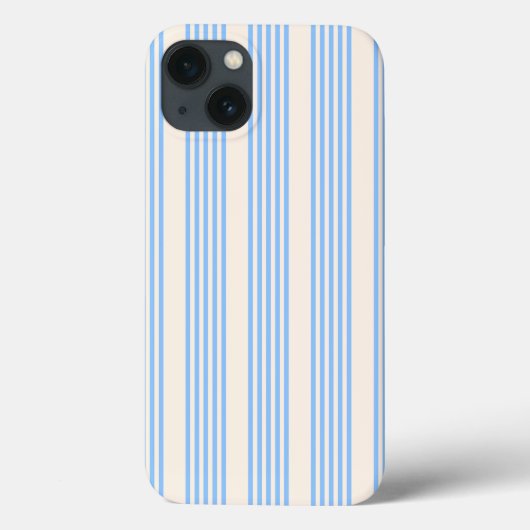 Fünf Streifen in Blau und Beige Case-Mate iPhone Hülle (Rückseite)