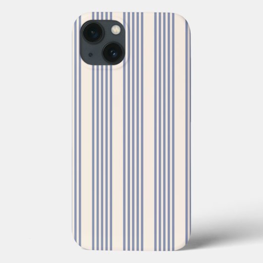Fünf Streifen in Blau und Beige Case-Mate iPhone Hülle (Rückseite)