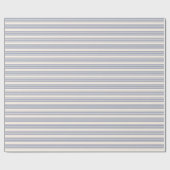 Fünf Streifen in Blau und Beige Geschenkpapier (Flach)