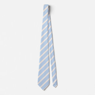 Fünf Streifen in Blau und Beige Krawatte
