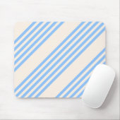 Fünf Streifen in Blau und Beige Mousepad (Mit Mouse)
