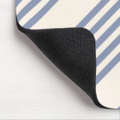 Fünf Streifen in Blau und Beige Mousepad (Ecke)