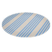 Fünf Streifen in Blau und Beige Schneidebrett (Ecke)