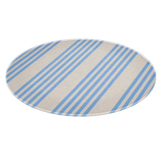 Fünf Streifen in Blau und Beige Schneidebrett (Ecke)