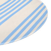 Fünf Streifen in Blau und Beige Schneidebrett (Ecke)