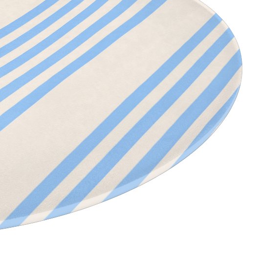 Fünf Streifen in Blau und Beige Schneidebrett (Ecke)