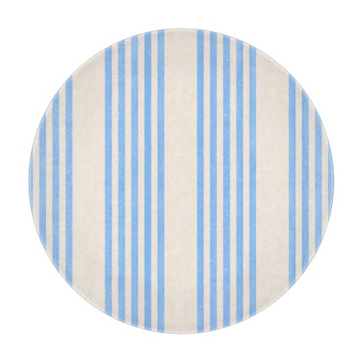 Fünf Streifen in Blau und Beige Schneidebrett (Vorderseite)