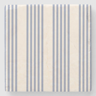 Fünf Streifen in Blau und Beige Steinuntersetzer