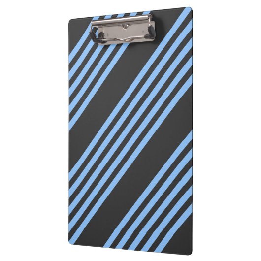 Fünf Streifen in Blau und Kohle Klemmbrett (Links)