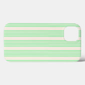 Fünf Streifen in grün und beige Case-Mate iPhone Hülle (Rückseite (Horizontal))