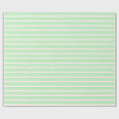 Fünf Streifen in grün und beige Geschenkpapier (Flach)