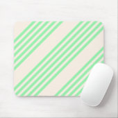 Fünf Streifen in grün und beige Mousepad (Mit Mouse)
