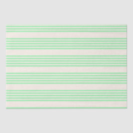 Fünf Streifen in grün und beige Seidenpapier