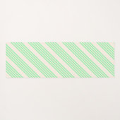 Fünf Streifen in grün und beige Yogamatte (Rückseite (Horizontal))