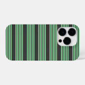Fünf Streifen in grün und kohle iPhone Hülle (Rückseite (Horizontal))
