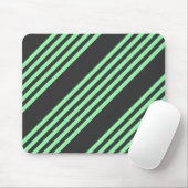 Fünf Streifen in grün und kohle Mousepad (Mit Mouse)