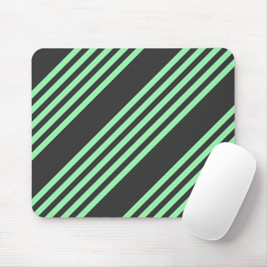 Fünf Streifen in grün und kohle Mousepad (Mit Mouse)