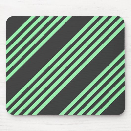 Fünf Streifen in grün und kohle Mousepad (Vorne)