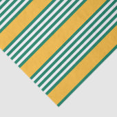 Fünf Streifen in grün und weiß, gelb Seidenpapier (Detail)