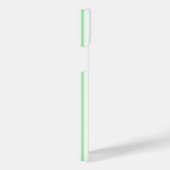 Fünf Streifen in grün und weiß iPhone Hülle (Rechte Seite)