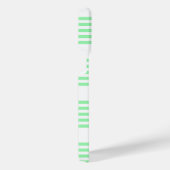 Fünf Streifen in grün und weiß iPhone Hülle (Rechte Seite)