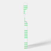 Fünf Streifen in grün und weiß iPhone Hülle (Linke Seite)