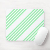Fünf Streifen in grün und weiß Mousepad (Mit Mouse)
