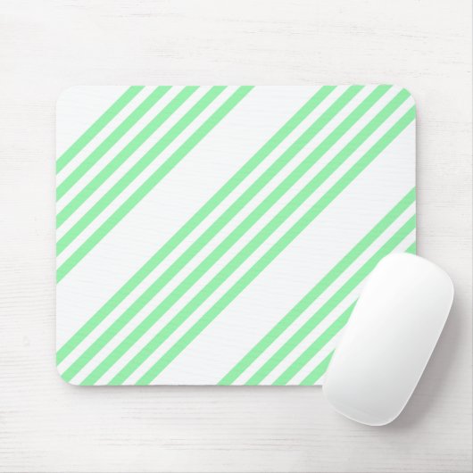 Fünf Streifen in grün und weiß Mousepad (Mit Mouse)