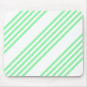 Fünf Streifen in grün und weiß Mousepad (Vorne)
