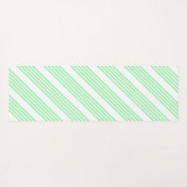 Fünf Streifen in grün und weiß Yogamatte (Rückseite (Horizontal))