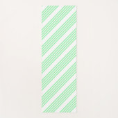 Fünf Streifen in grün und weiß Yogamatte (Vorderseite)