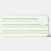 Fünf Streifen in hellgrün und weiß Case-Mate iPhone Hülle (Rückseite (Horizontal))